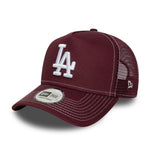New Era - Los Angeles Dodgers - WS - E-Frame Trucker Cap - Maroon - Headz Up 