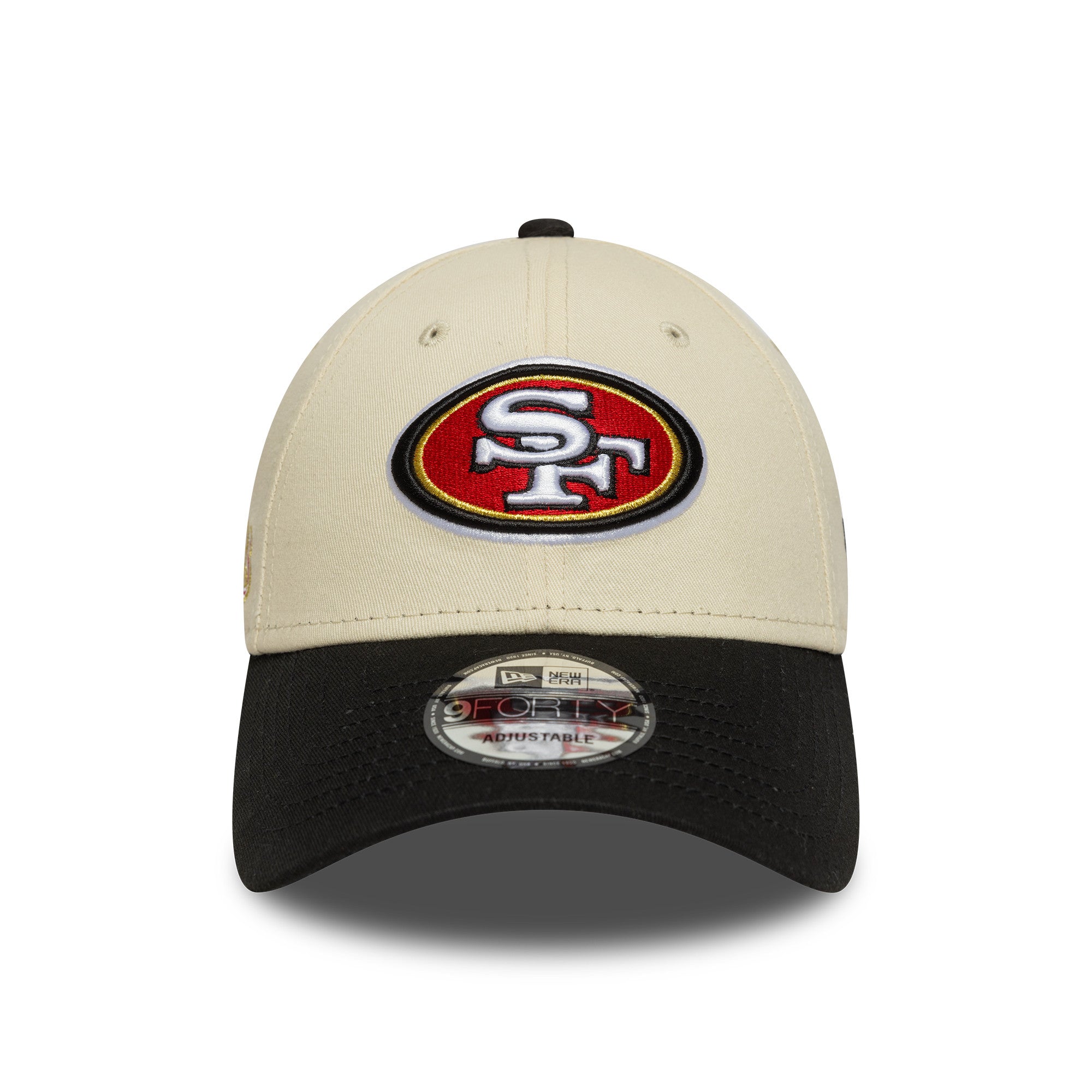 New Era - 9FORTY - NFL Wordmark - San Francisco 49ers - Chrome/Black - Headz Up 