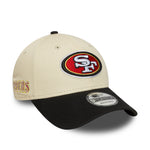 New Era - 9FORTY - NFL Wordmark - San Francisco 49ers - Chrome/Black - Headz Up 