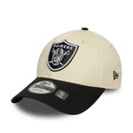 New Era - 9FORTY - NFL Wordmark - Las Vegas Raiders - Chrome/Black - Headz Up 