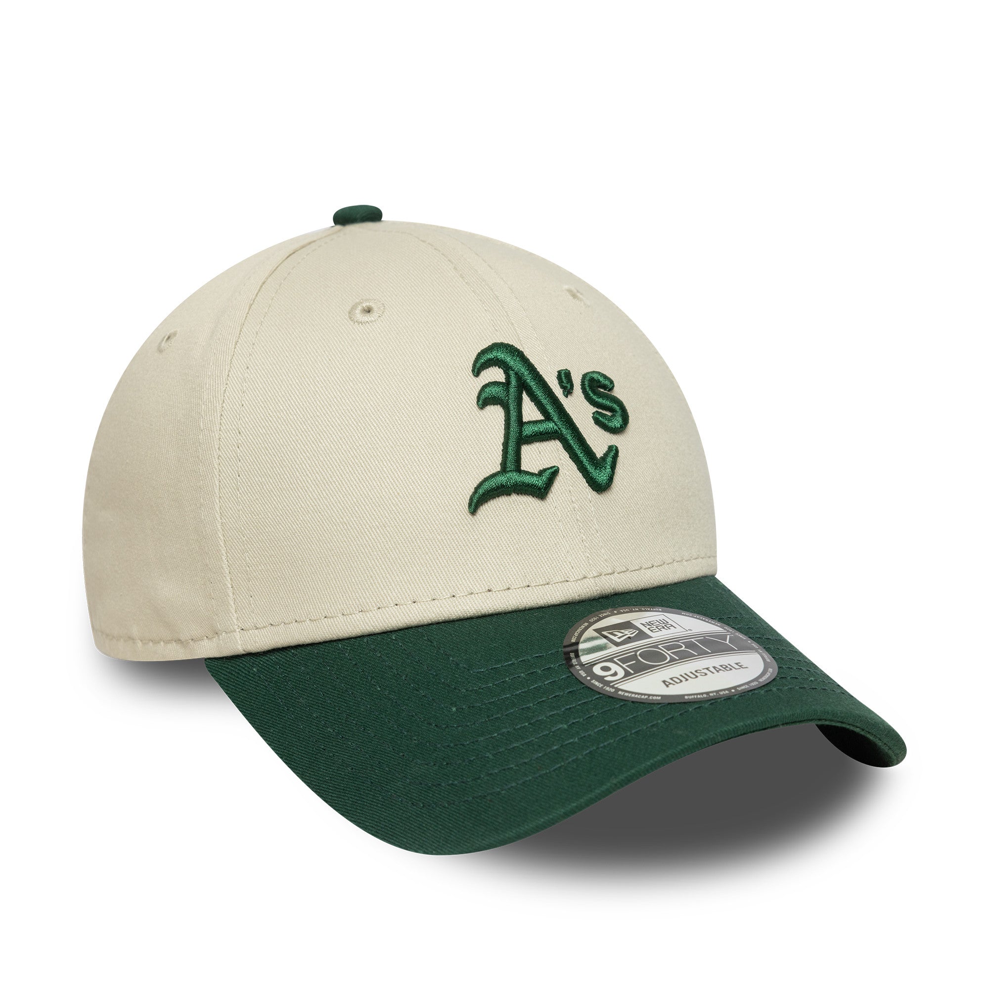 New Era - 9FORTY - Colour Block - Oakland Athletics - Chrome/Green - Headz Up 
