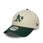 New Era - 9FORTY - Colour Block - Oakland Athletics - Chrome/Green - Headz Up 