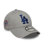 New Era - 9FORTY - MLB Side Patch - Los Angeles Dodgers - Grey - Headz Up 