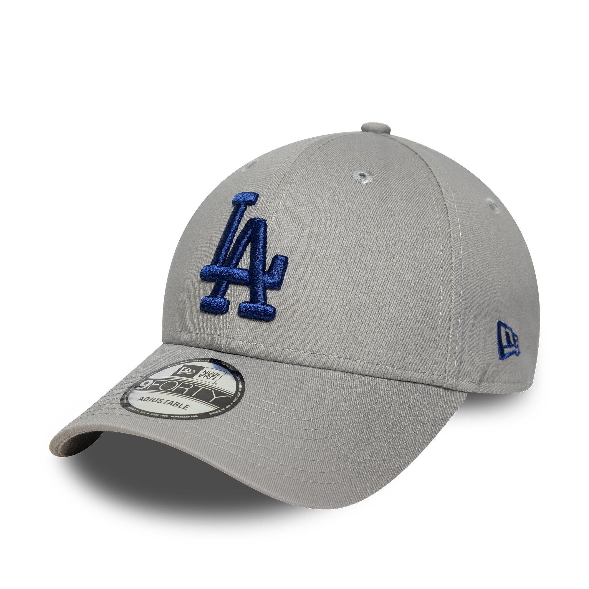 New Era - 9FORTY - MLB Side Patch - Los Angeles Dodgers - Grey - Headz Up 