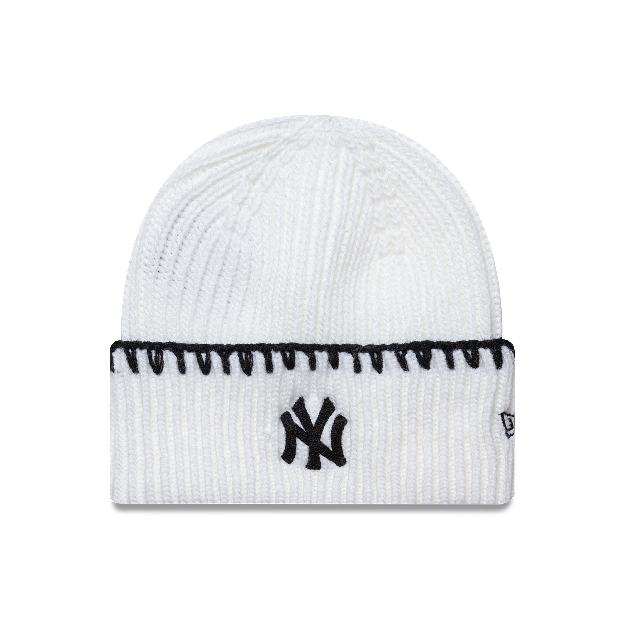 New Era - WMNS CHUNKY TOPSTITCH Beanie - New York Yankees - Light Chrome - Headz Up 