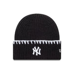 New Era - WMNS CHUNKY TOPSTITCH Beanie - New York Yankees - Black - Headz Up 