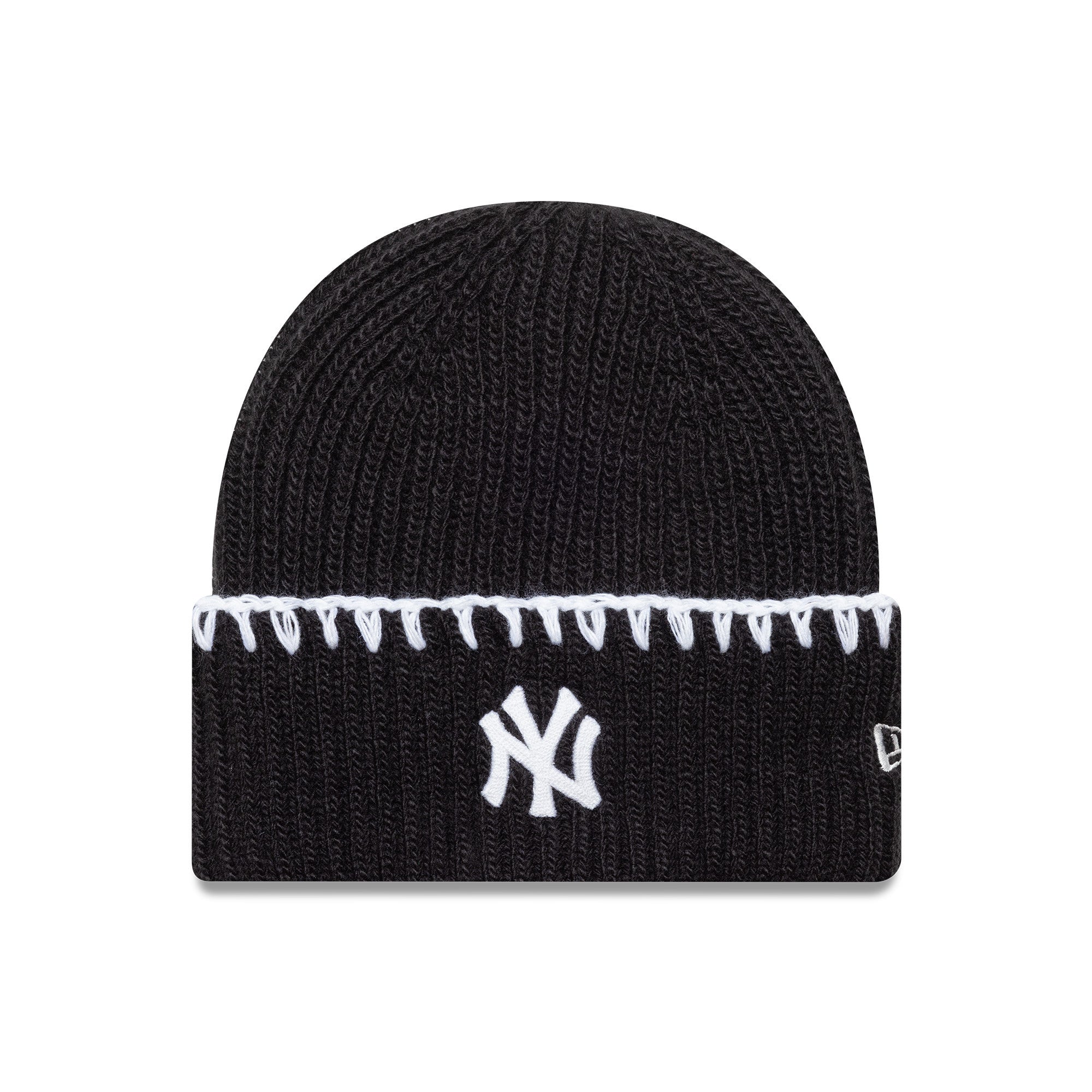 New Era - WMNS CHUNKY TOPSTITCH Beanie - New York Yankees - Black - Headz Up 