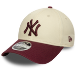 New Era - 9FORTY M-crown - New York Yankees - Colour Block -Chrome/Maroon - Headz Up 