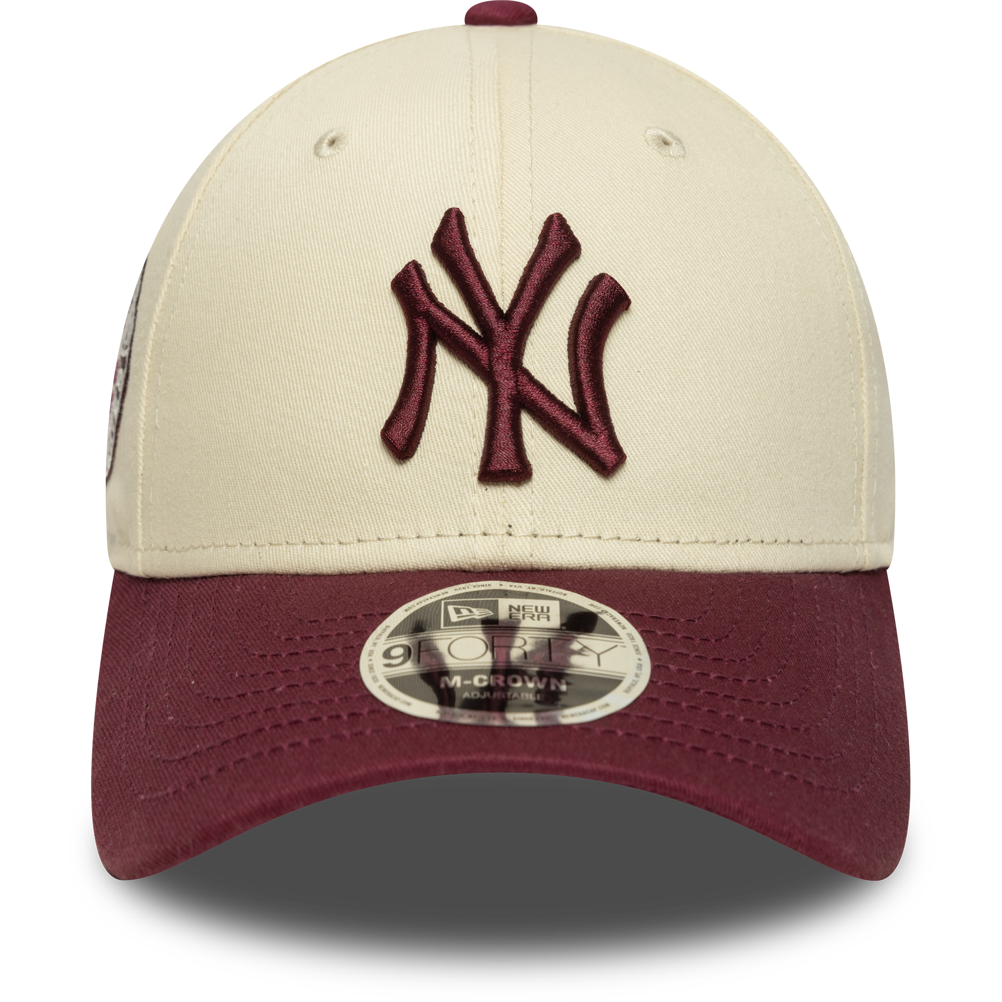 New Era - 9FORTY M-crown - New York Yankees - Colour Block -Chrome/Maroon - Headz Up 