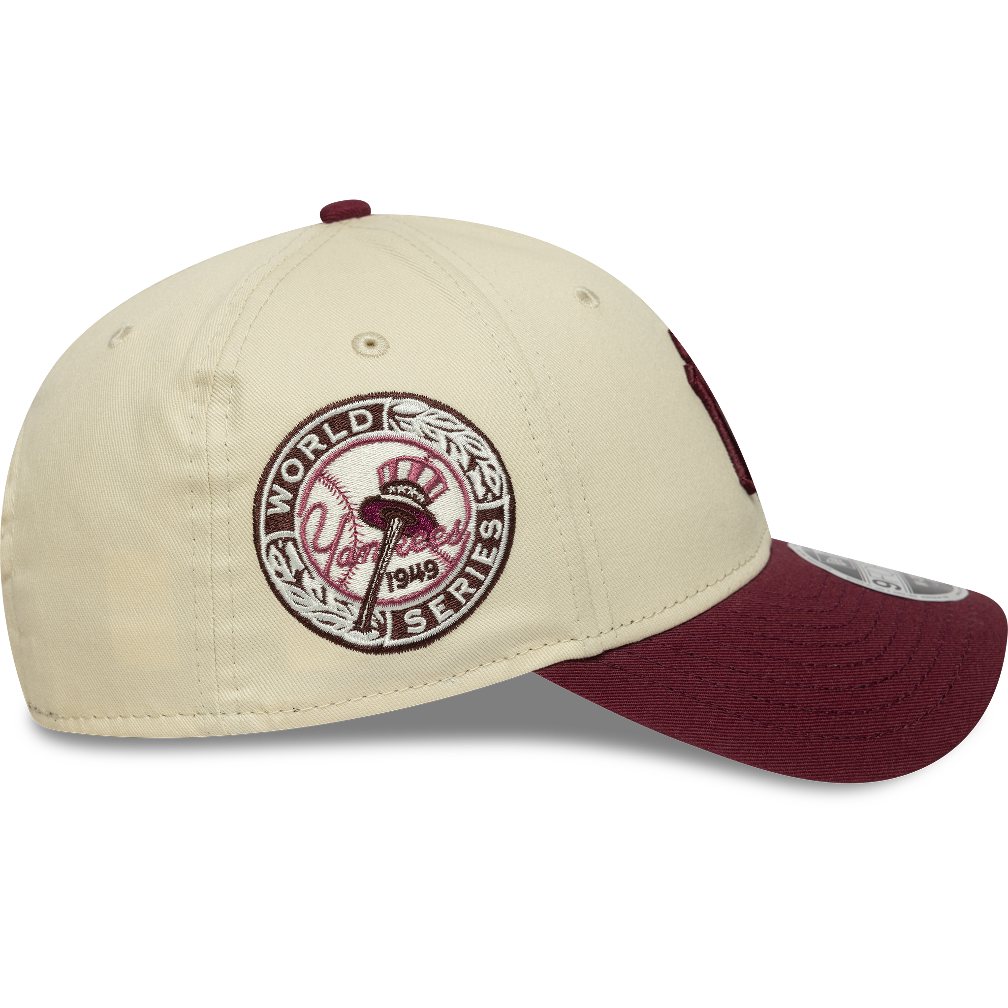 New Era - 9FORTY M-crown - New York Yankees - Colour Block -Chrome/Maroon - Headz Up 