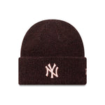 New Era - WMNS Wide Cuff Beanie - New York Yankees - Dark Red/Pink - Headz Up 