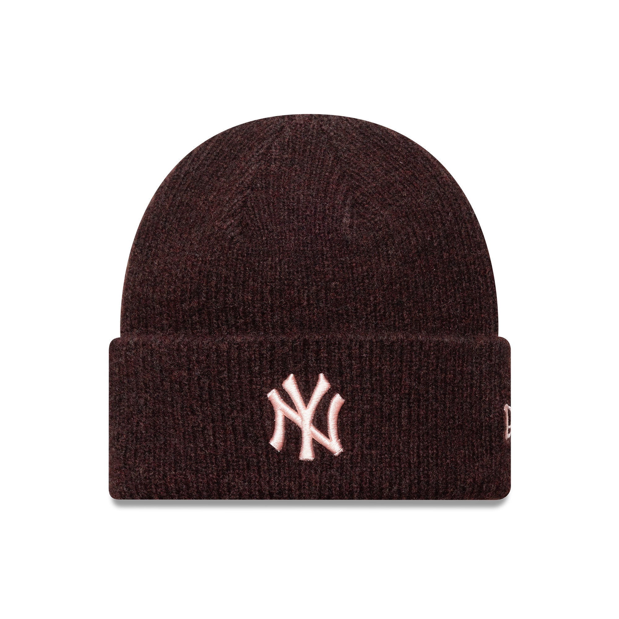 New Era - WMNS Wide Cuff Beanie - New York Yankees - Dark Red/Pink - Headz Up 
