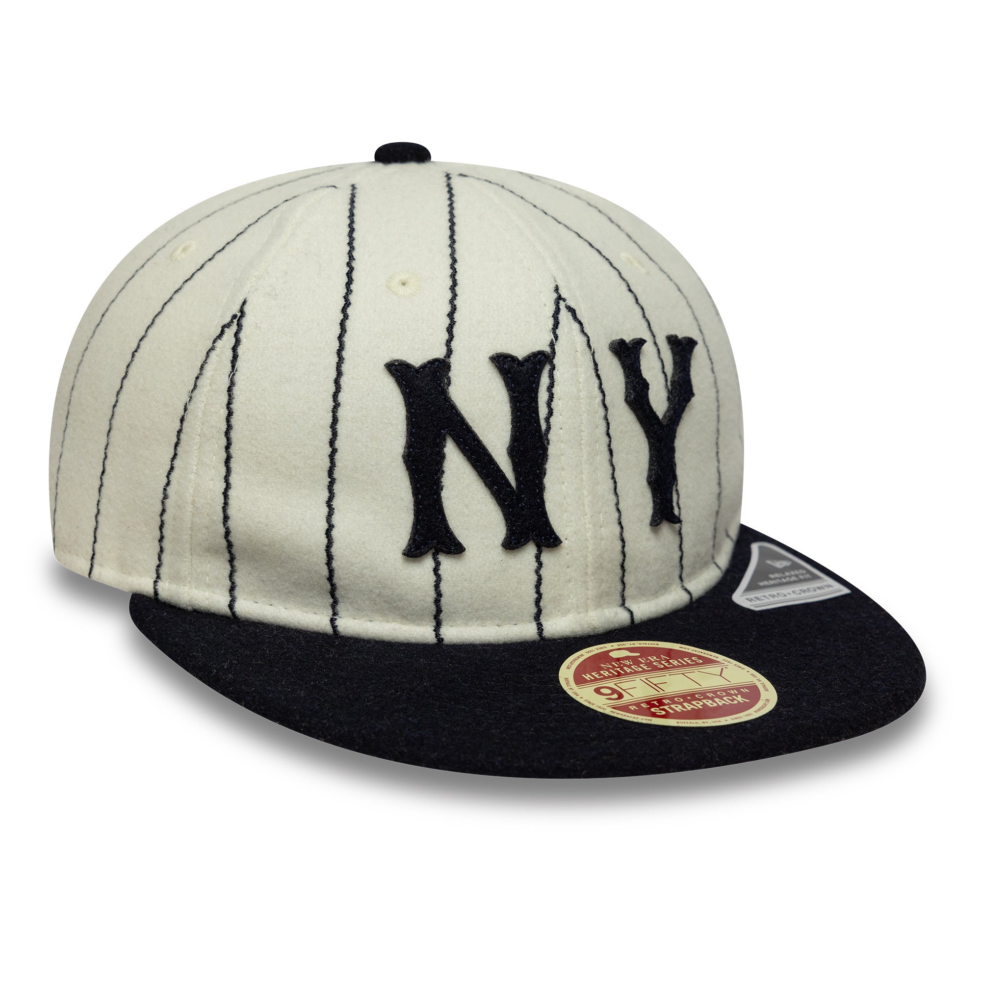 New Era - 9FIFTY Retro Crown - New York Yankees Cooperstown - Heritage Series - Chrome Pinstripe - Headz Up 