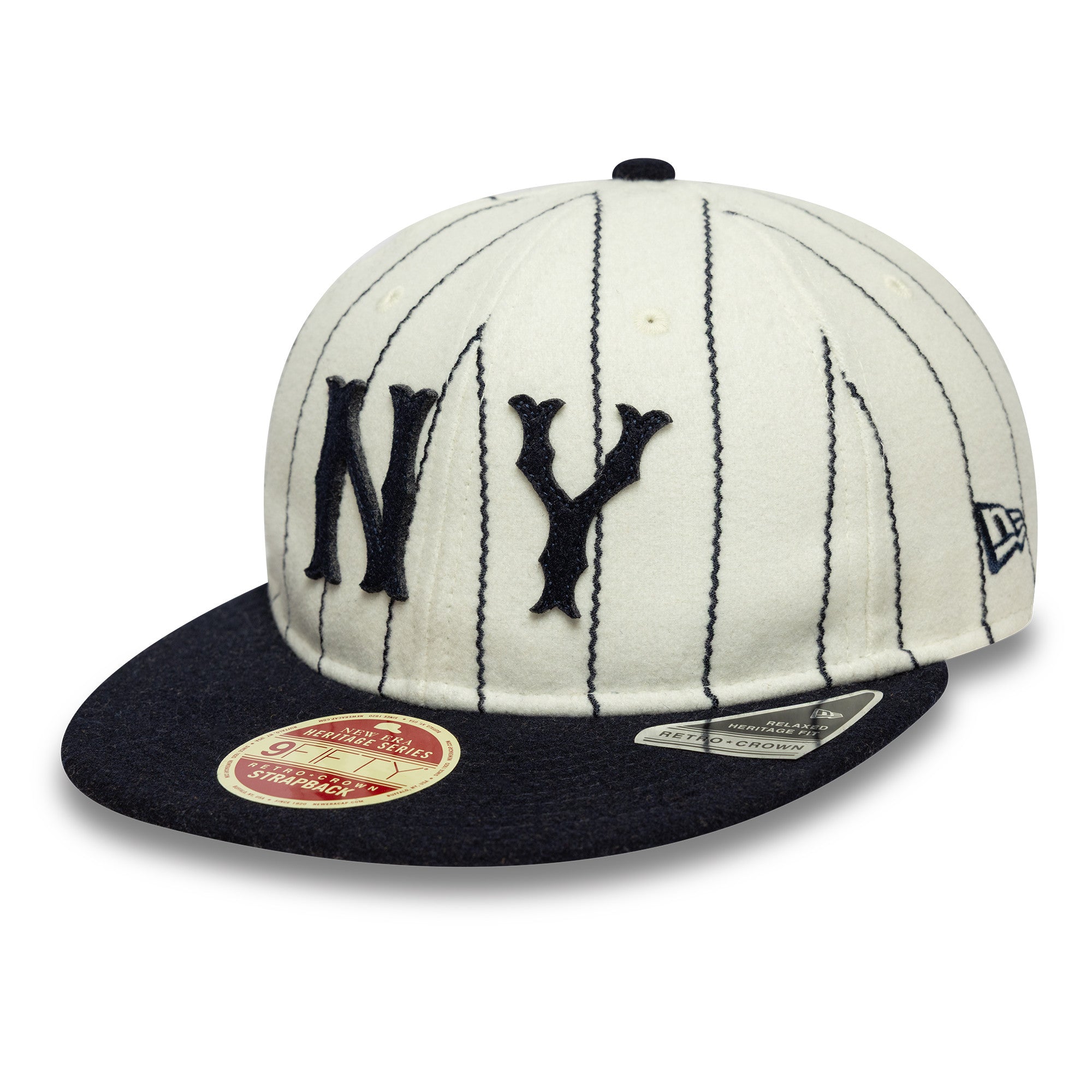 New Era - 9FIFTY Retro Crown - New York Yankees Cooperstown - Heritage Series - Chrome Pinstripe - Headz Up 