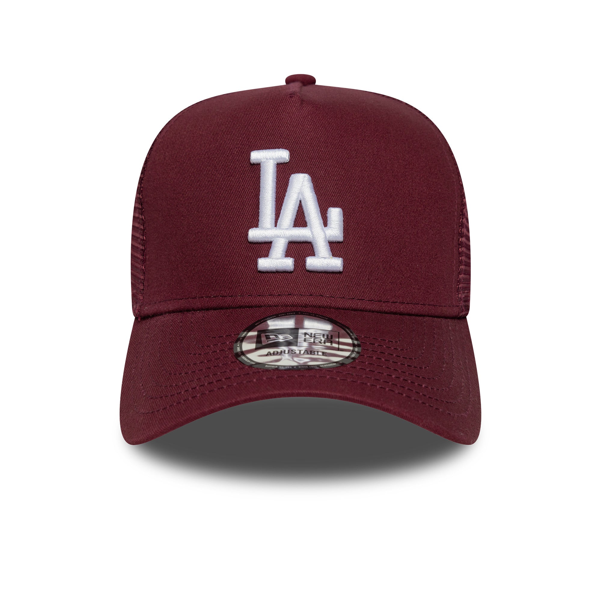 New Era - League Essential - Trucker Cap - Los Angeles Dodgers - Maroon - Headz Up 