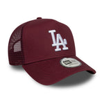 New Era - League Essential - Trucker Cap - Los Angeles Dodgers - Maroon - Headz Up 