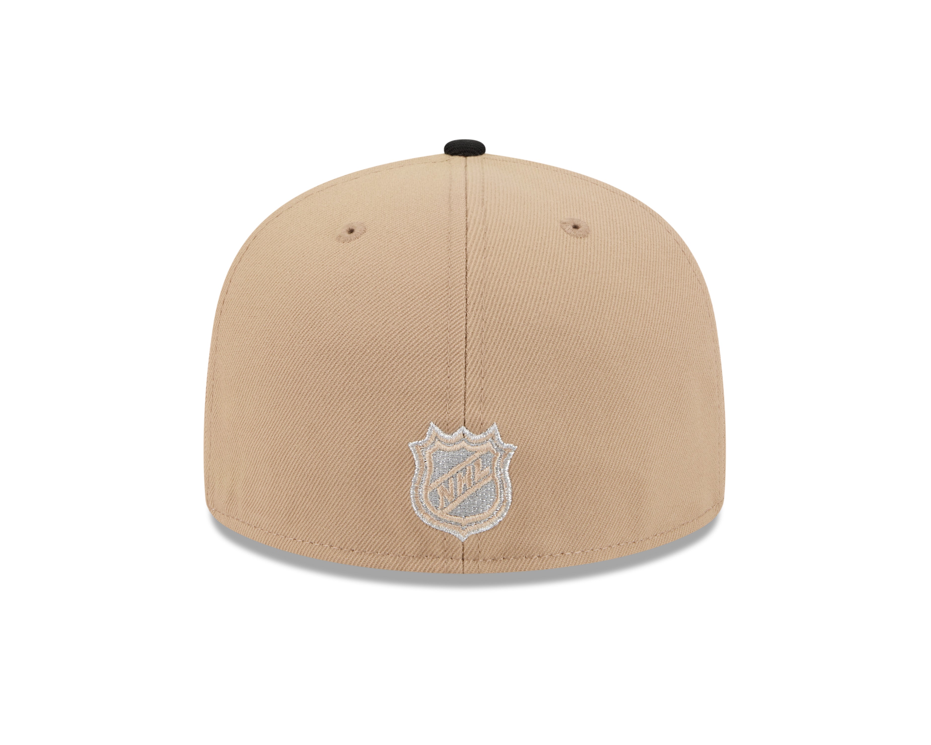 New Era 59FIFTY fitted cap med Los Angeles Kings logo i camel og sort, blød bomulds-kasket med flat top.