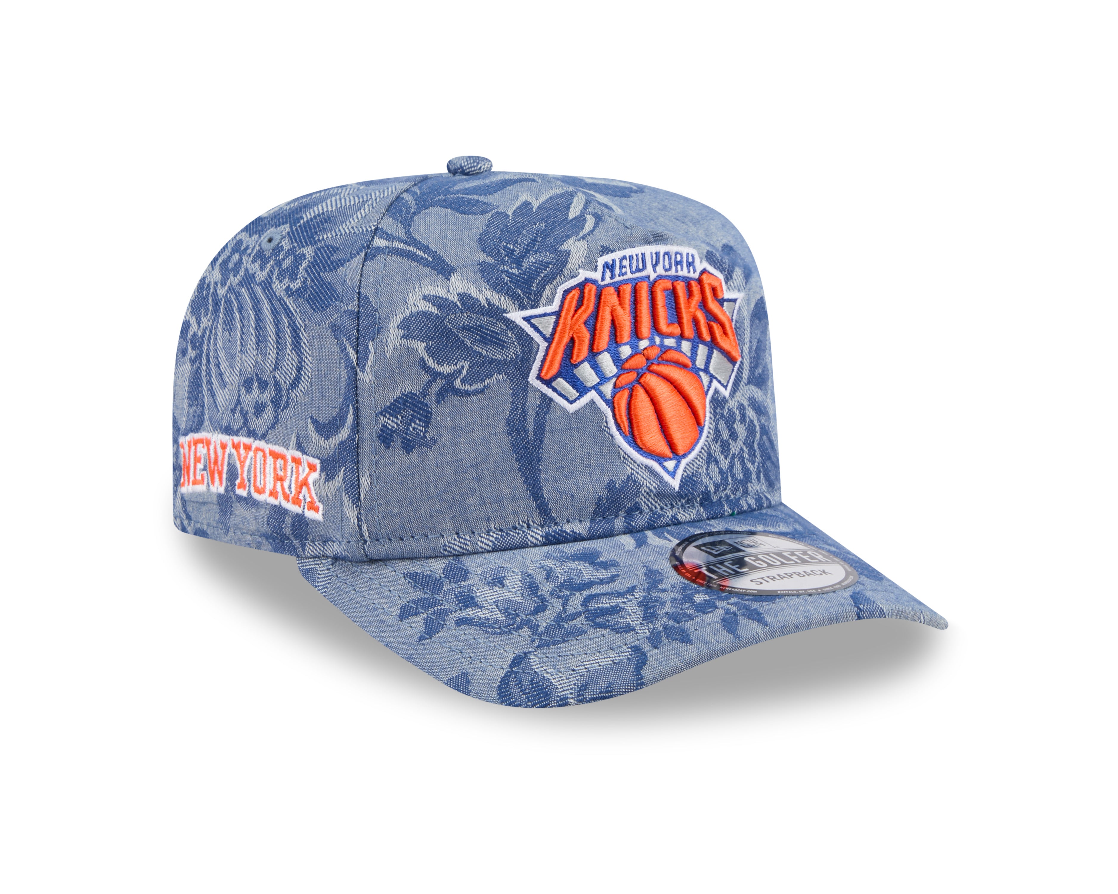 New Era - Denim Jacquard GOLFER - New York Knicks - Blue - Headz Up 