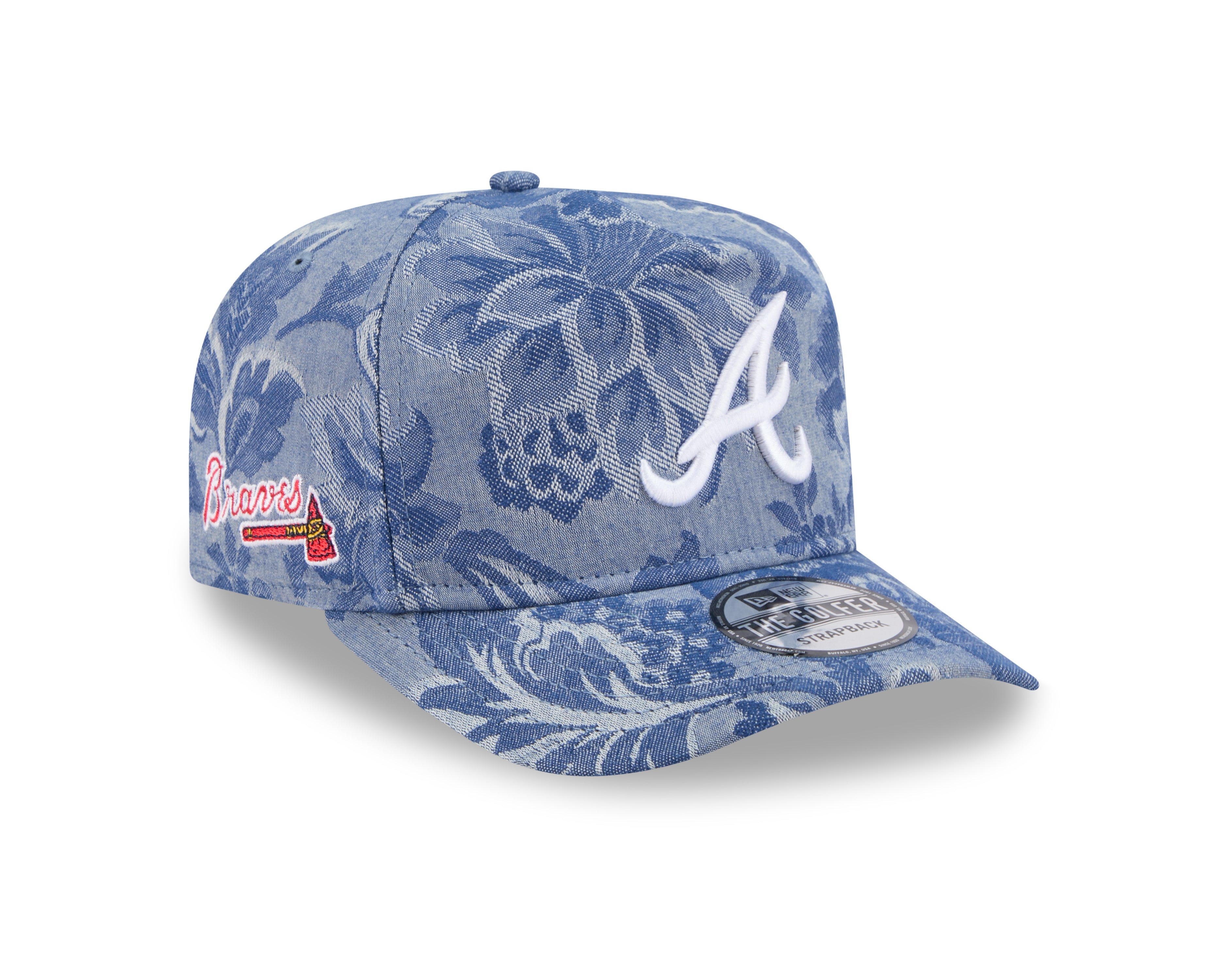New Era - Denim Jacquard GOLFER - Atlanta Braves - Blue - Headz Up 
