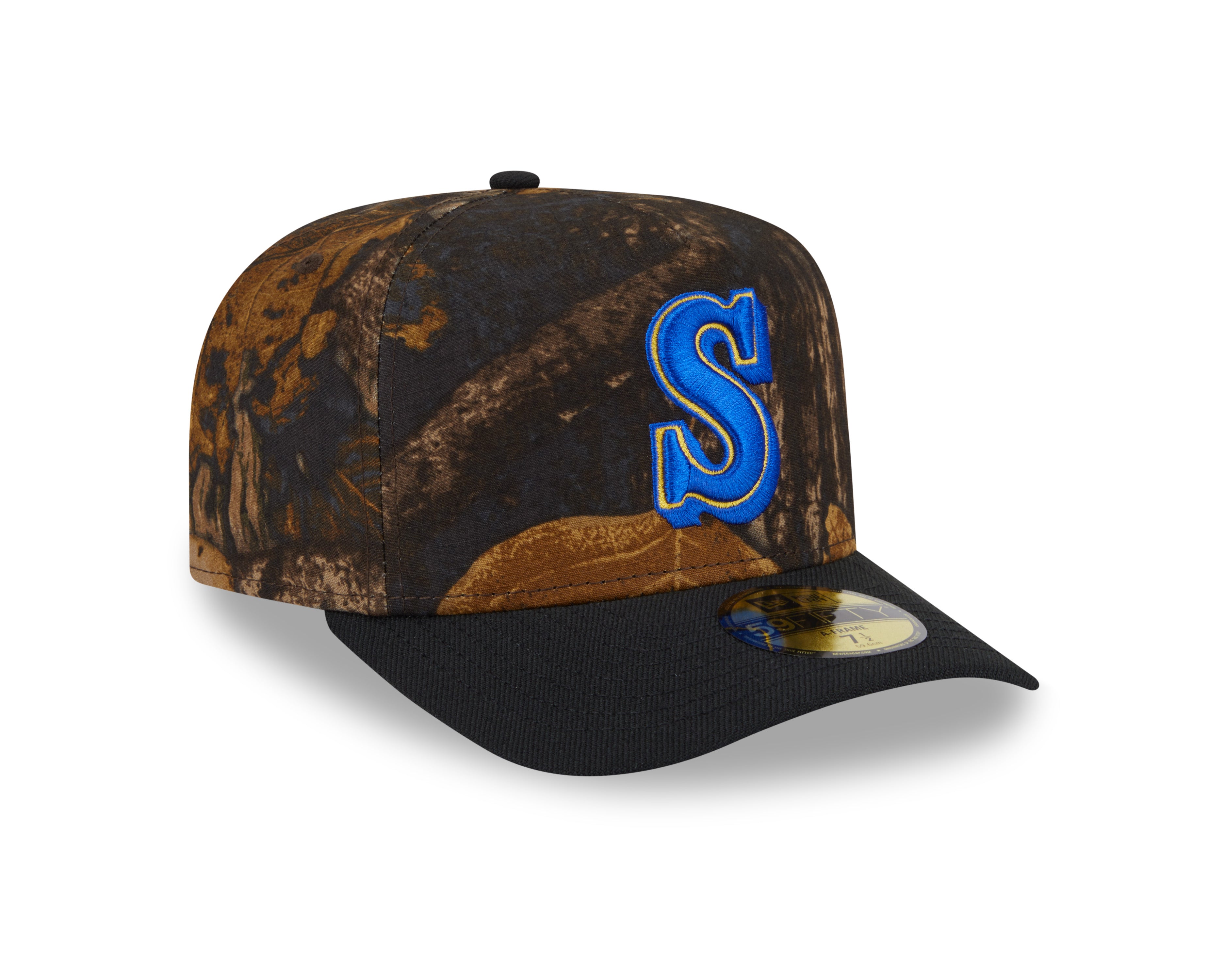 New Era - 59FIFTY Fitted A-Frame Cap - Seattle Mariners - RIPSTOP CAMO - Headz Up 