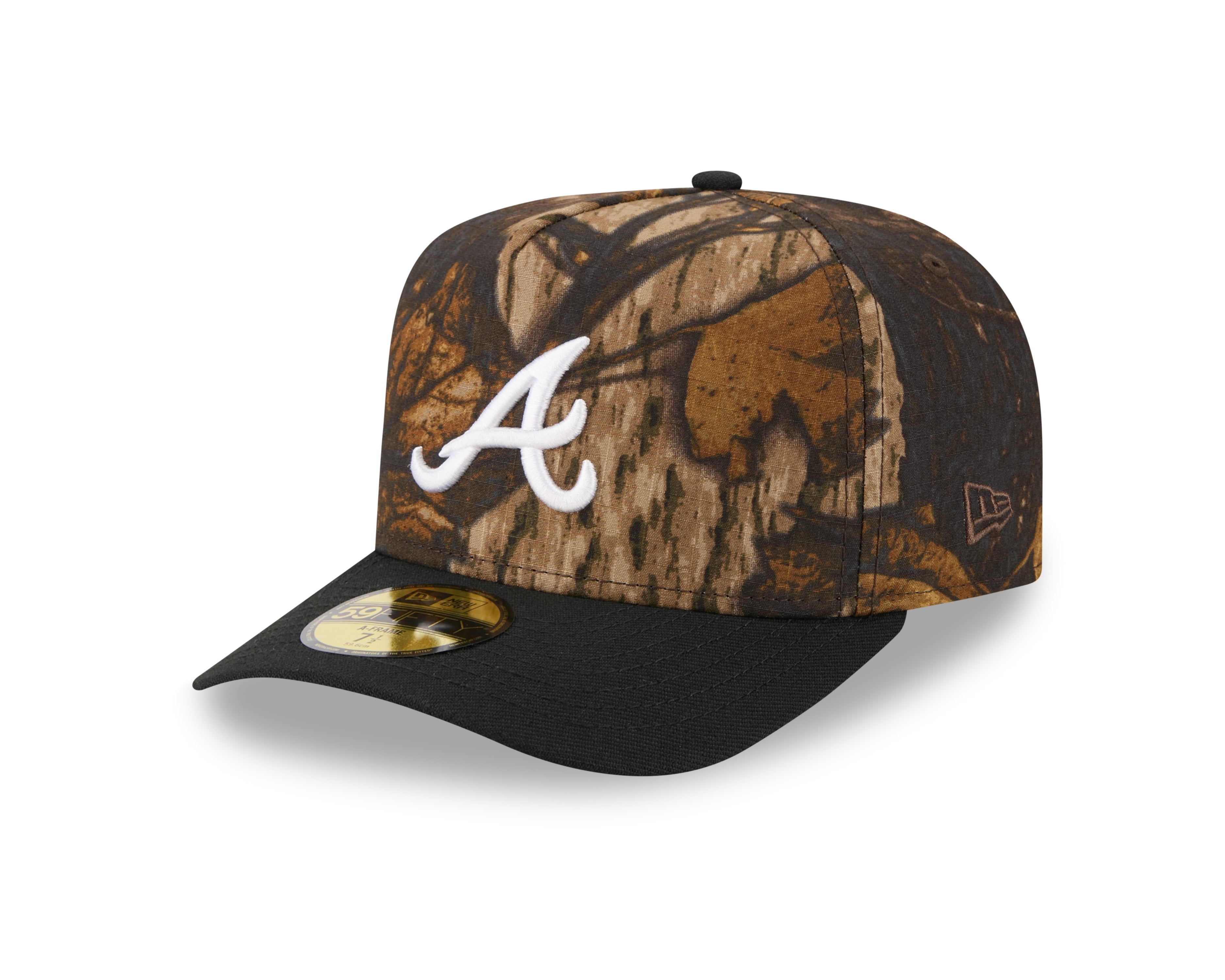New Era - 59FIFTY Fitted A-Frame Cap - Atlanta Braves - RIPSTOP CAMO - Headz Up 