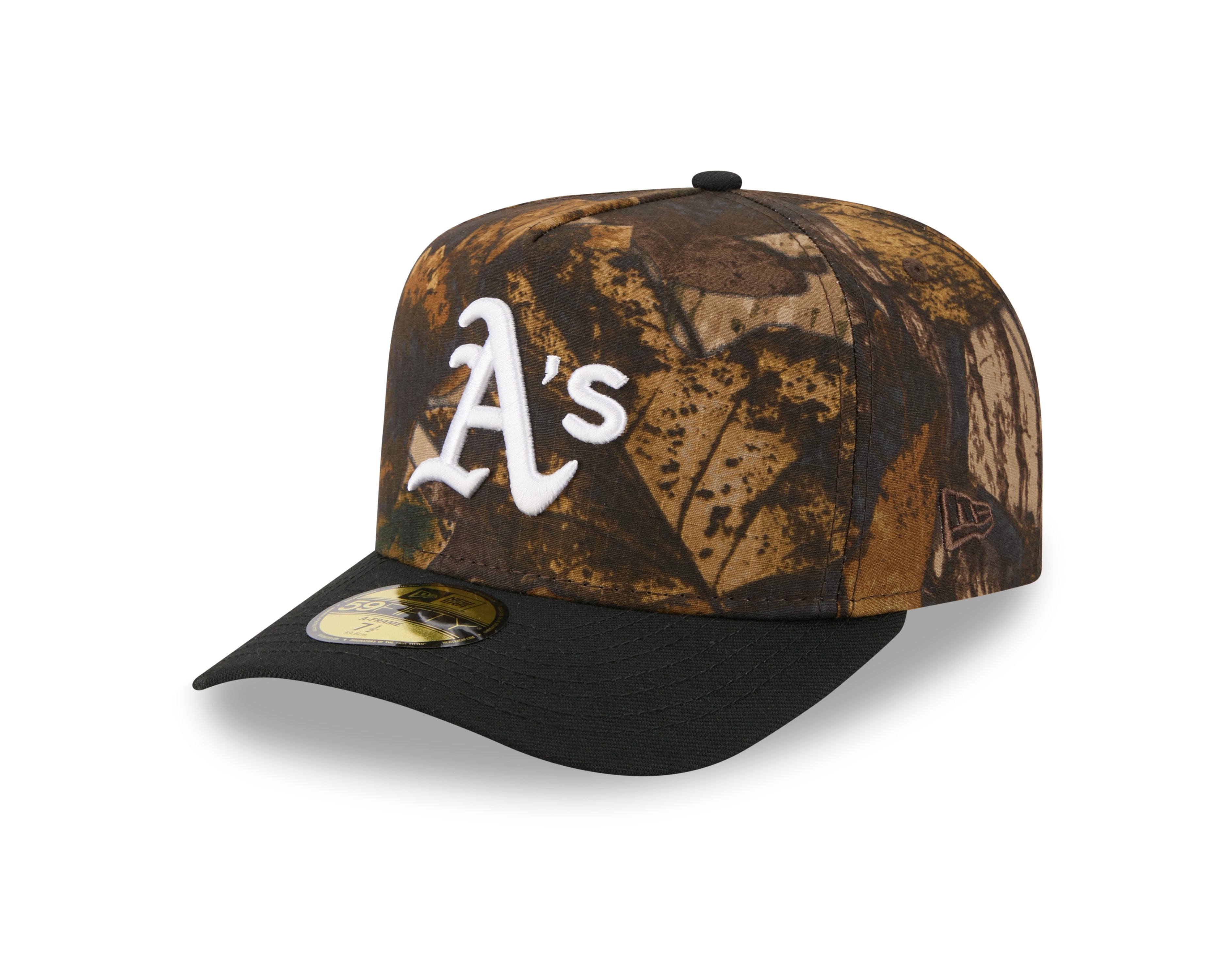 New Era - 59FIFTY Fitted A-Frame Cap - Oakland Athletics - RIPSTOP CAMO - Headz Up 