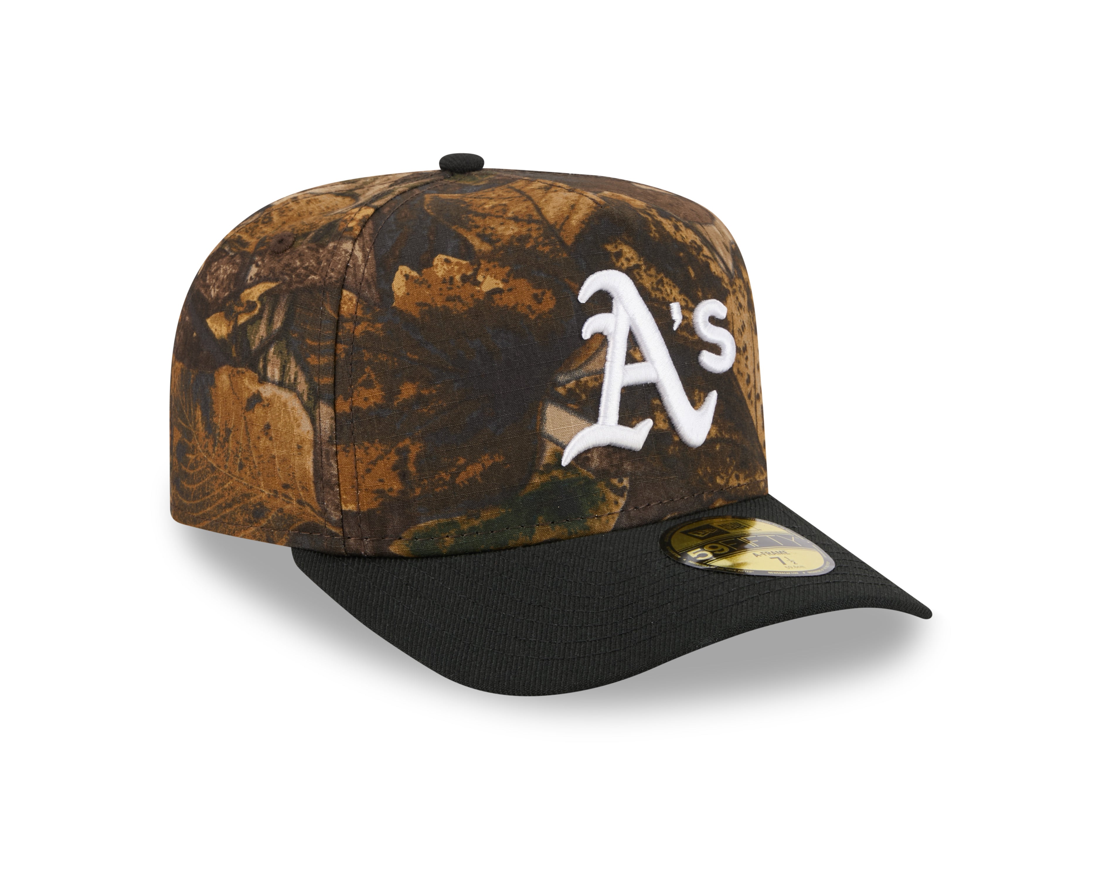 New Era - 59FIFTY Fitted A-Frame Cap - Oakland Athletics - RIPSTOP CAMO - Headz Up 