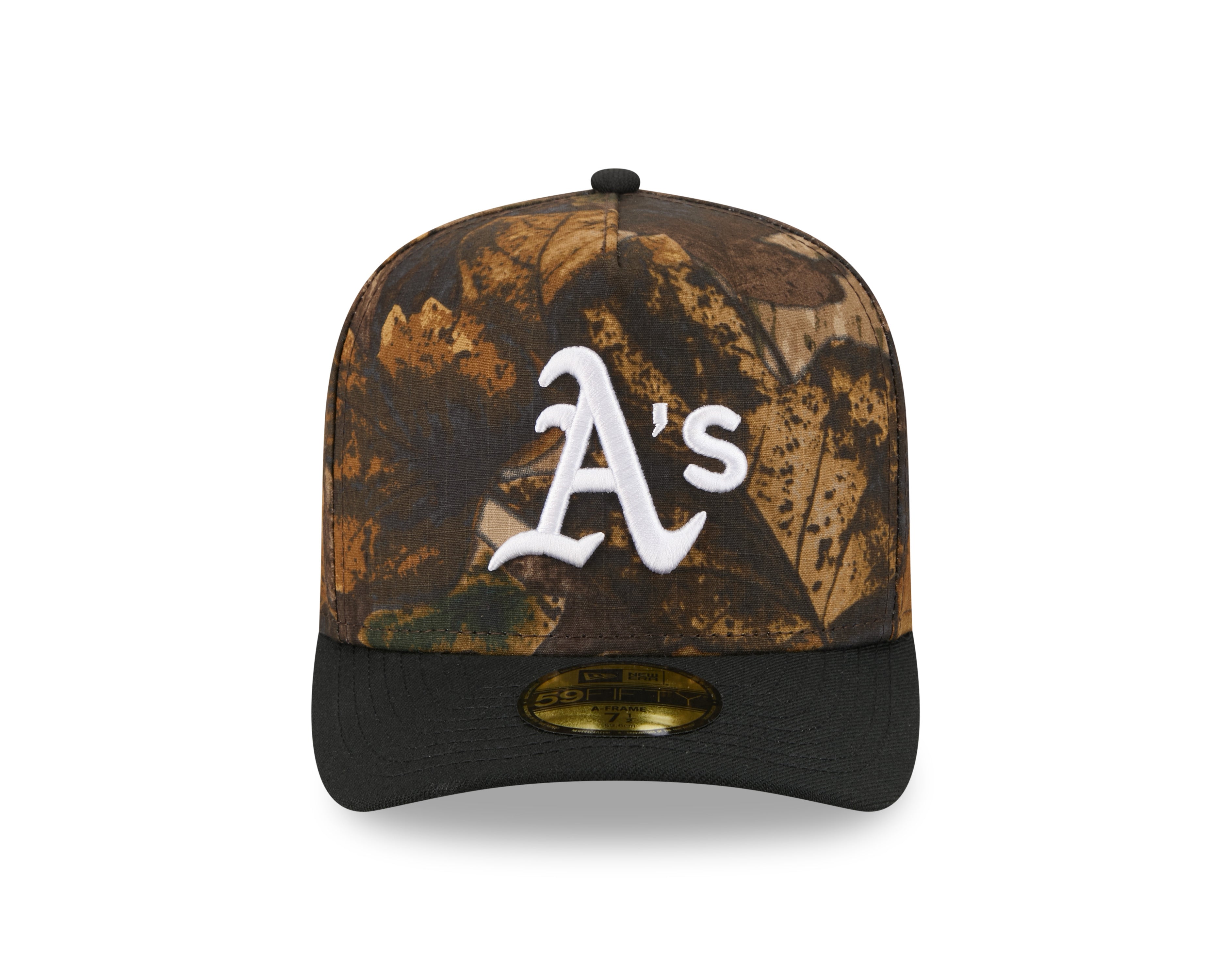 New Era - 59FIFTY Fitted A-Frame Cap - Oakland Athletics - RIPSTOP CAMO - Headz Up 