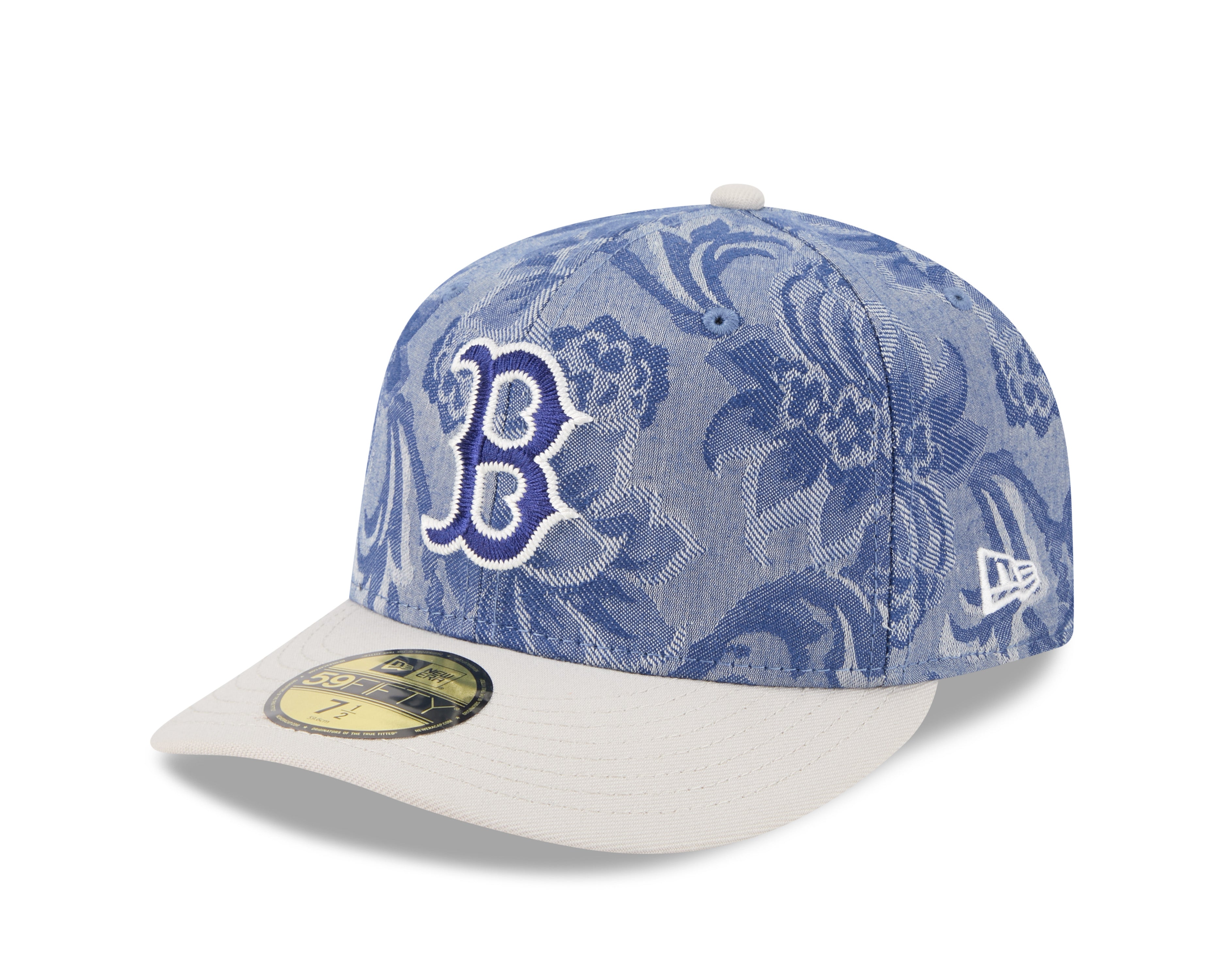 New Era - 59FIFTY Fitted Cap - Boston Red Sox - DENIM JAQUARD - Blue - Headz Up 