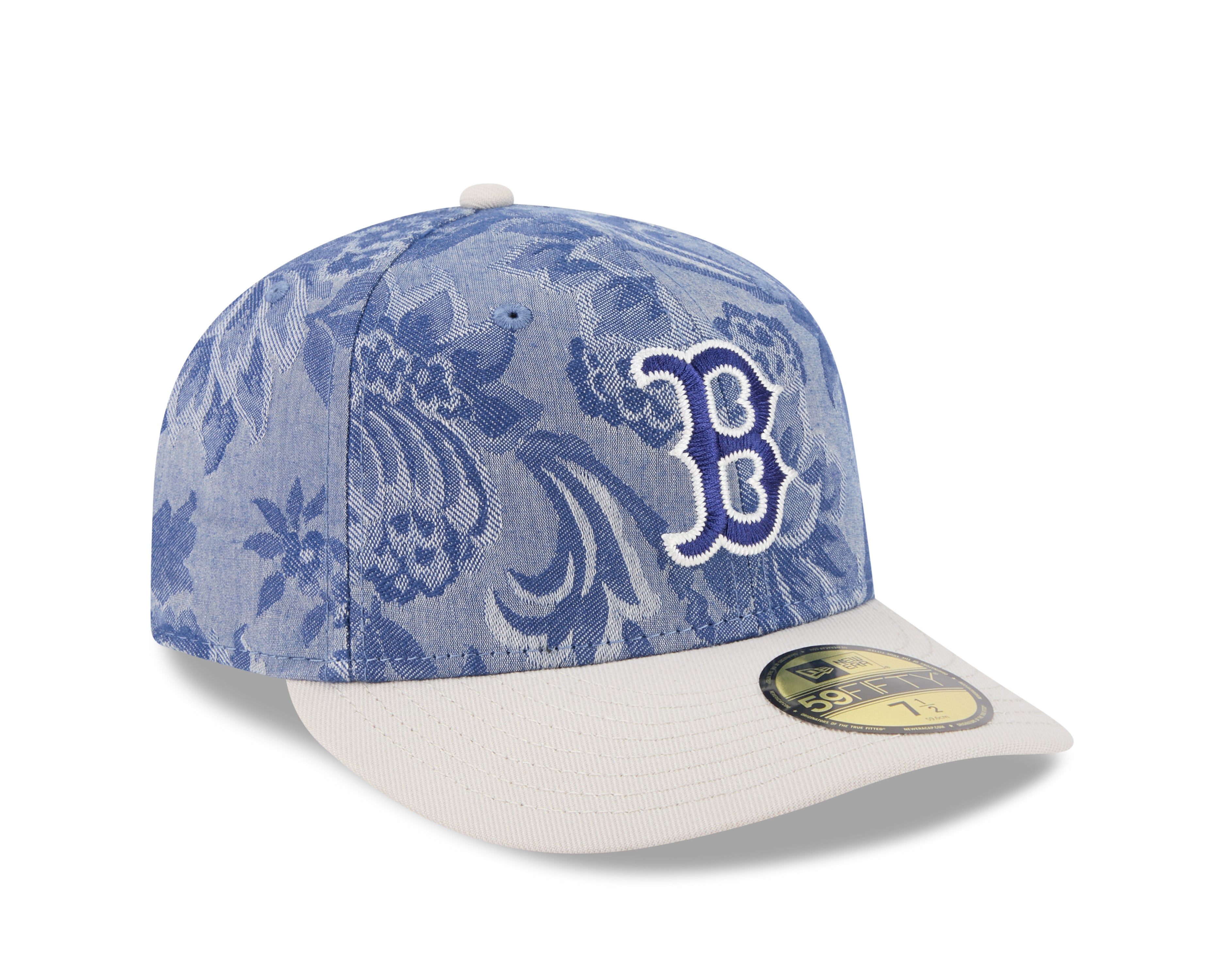 New Era - 59FIFTY Fitted Cap - Boston Red Sox - DENIM JAQUARD - Blue - Headz Up 