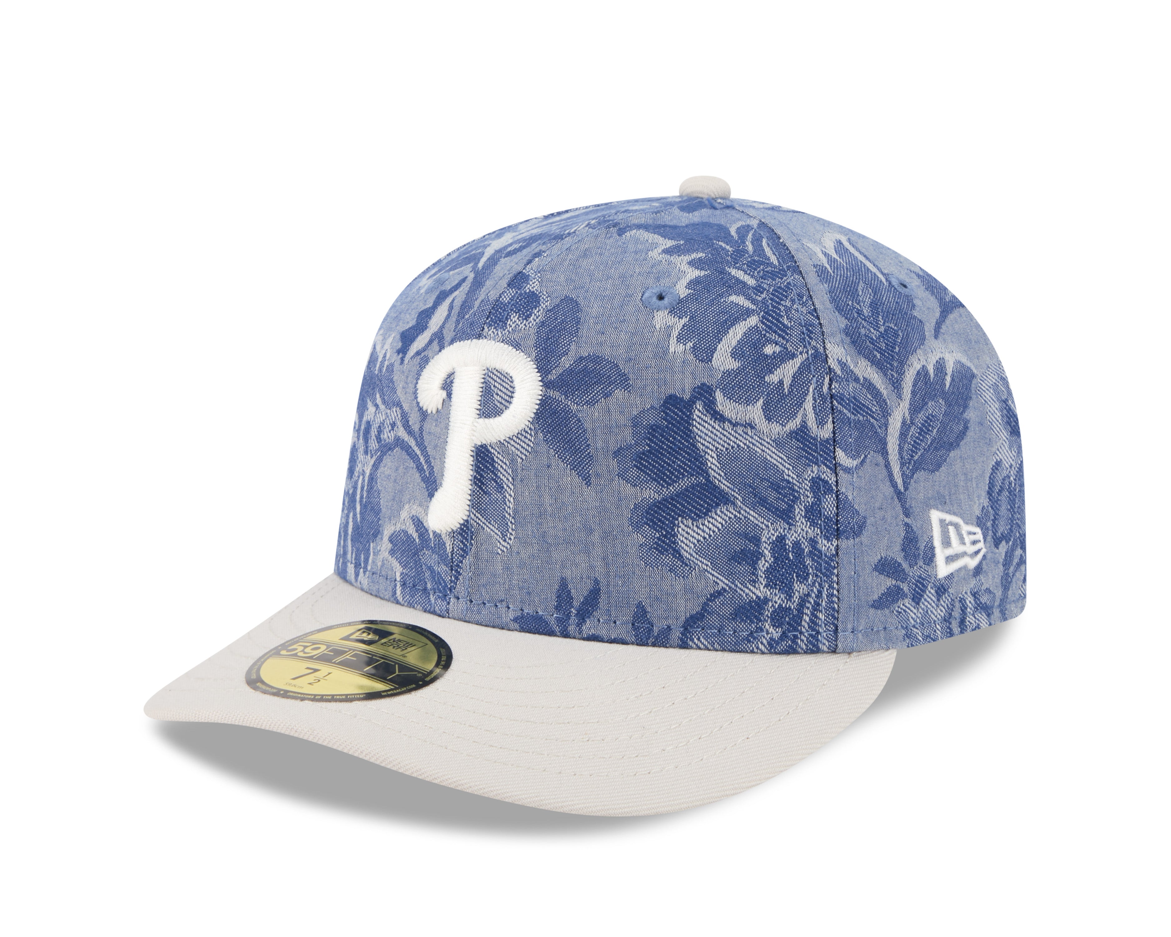 New Era - 59FIFTY Fitted Cap - Philadelphia Phillies - DENIM JAQUARD - Blue - Headz Up 