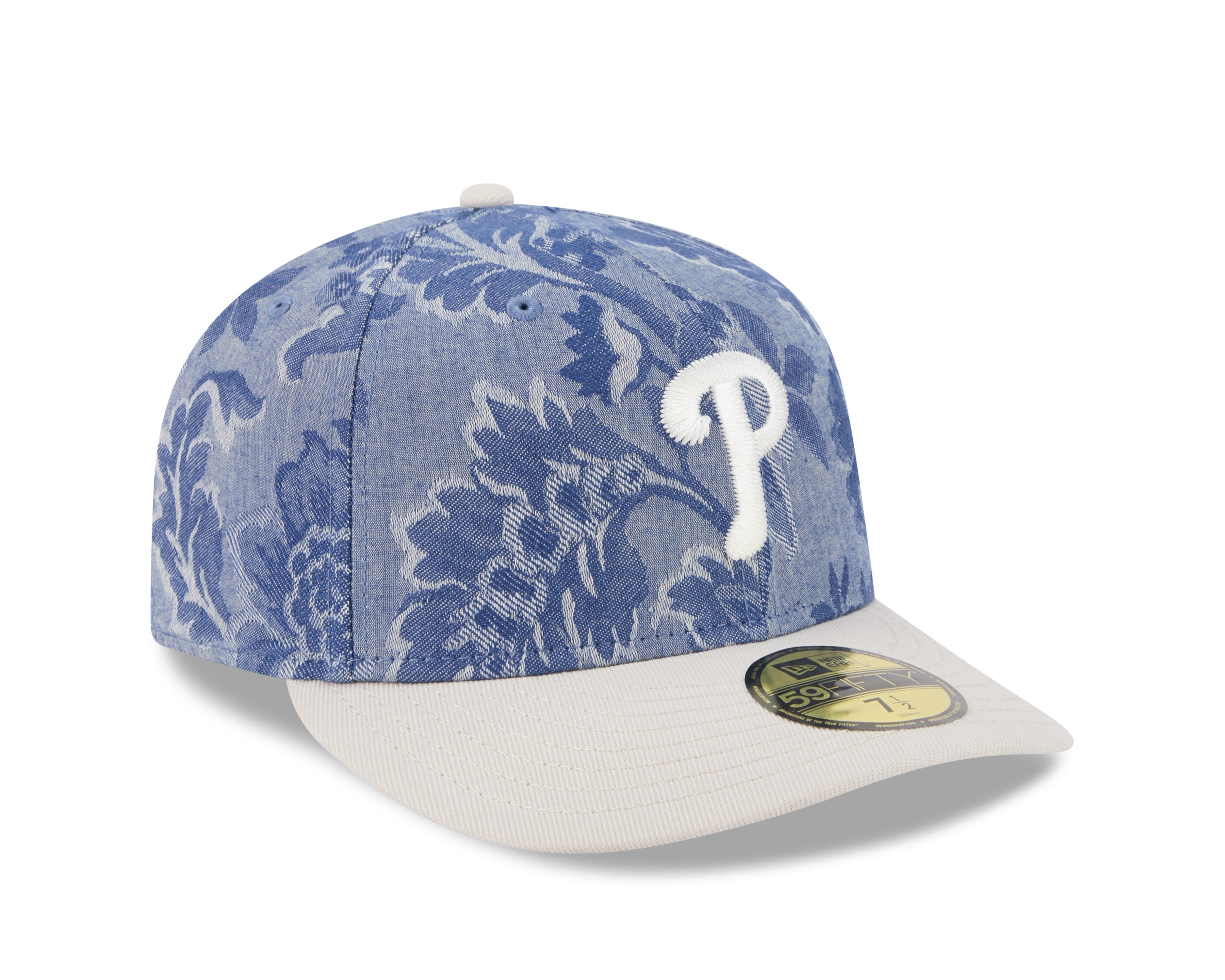 New Era - 59FIFTY Fitted Cap - Philadelphia Phillies - DENIM JAQUARD - Blue - Headz Up 
