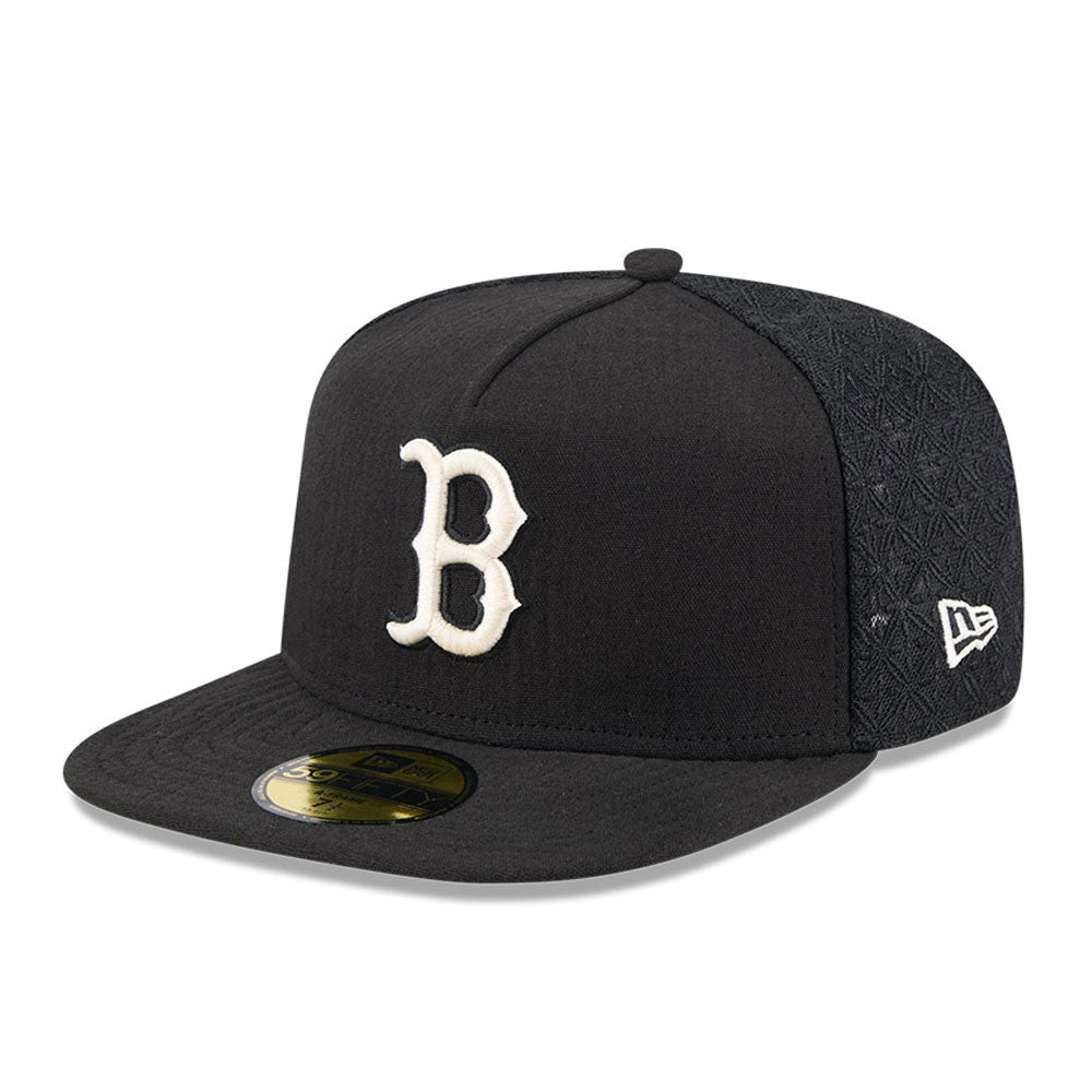 New Era - 59FIFTY Fitted A-Frame Cap - Boston Red Sox - 59FIFTY DAY - Black - Headz Up 