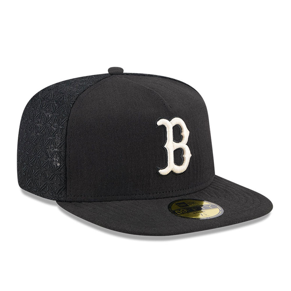 New Era - 59FIFTY Fitted A-Frame Cap - Boston Red Sox - 59FIFTY DAY - Black - Headz Up 