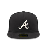 New Era - 59FIFTY Fitted A-Frame Cap - Atlanta Braves - 59FIFTY DAY - Black - Headz Up 