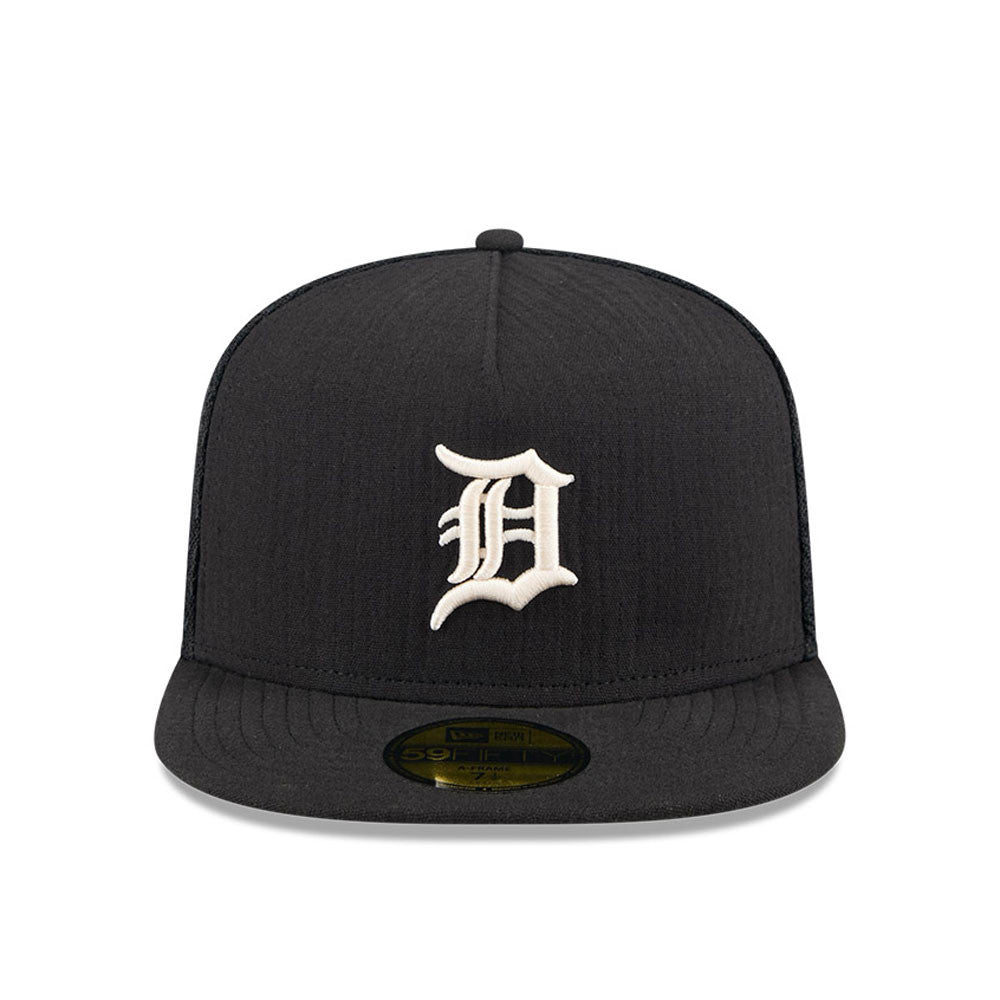 New Era - 59FIFTY Fitted A-Frame Cap - Detroit Tigers - 59FIFTY DAY - Black - Headz Up 