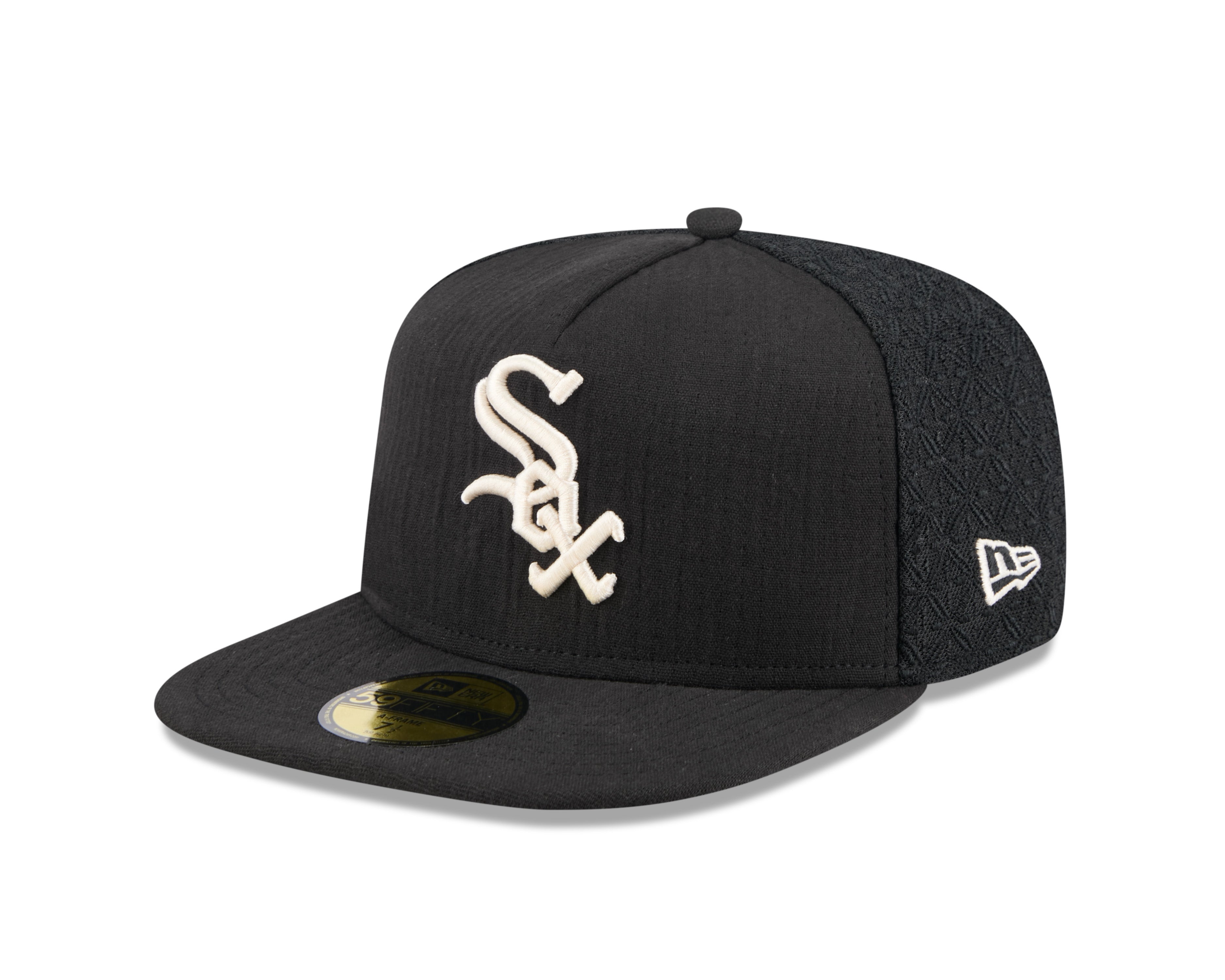 New Era - 59FIFTY Fitted A-Frame Cap - Chicago White Sox - 59FIFTY DAY - Black - Headz Up 
