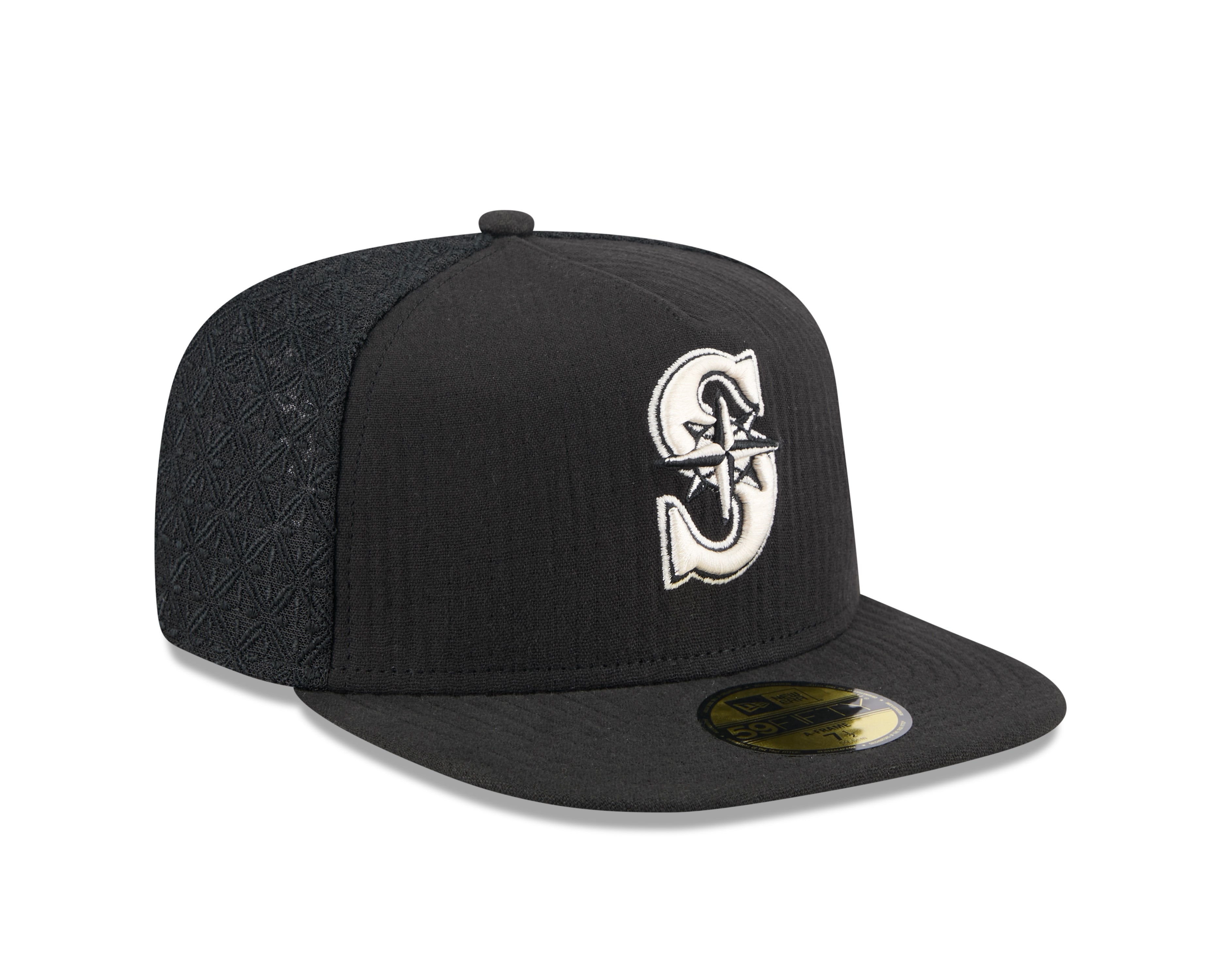 New Era - 59FIFTY Fitted A-Frame Cap - Seattle Mariners - 59FIFTY DAY - Black - Headz Up 