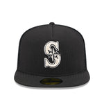 New Era - 59FIFTY Fitted A-Frame Cap - Seattle Mariners - 59FIFTY DAY - Black - Headz Up 