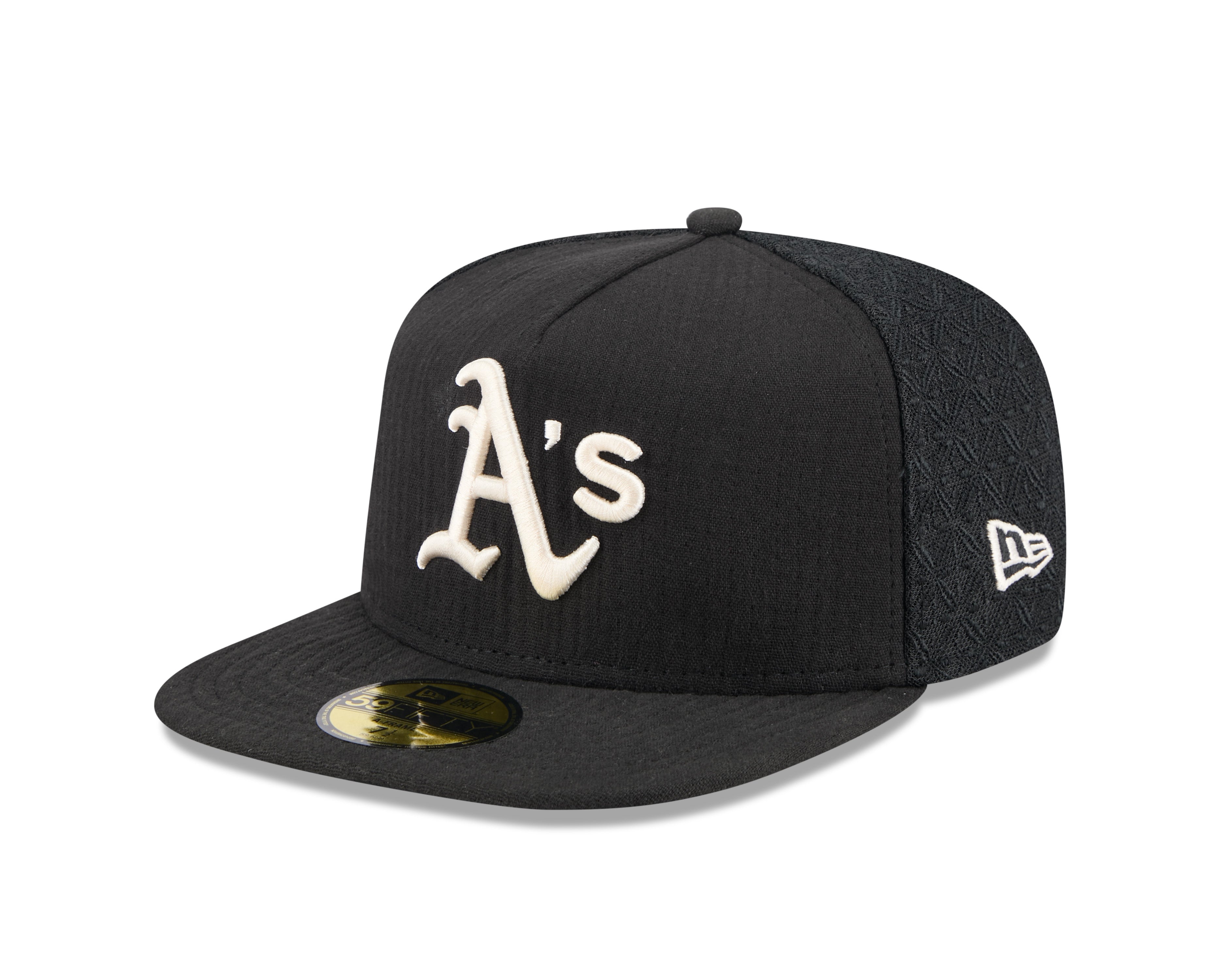 New Era - 59FIFTY Fitted A-Frame Cap - Oakland Athletics - 59FIFTY DAY - Black - Headz Up 