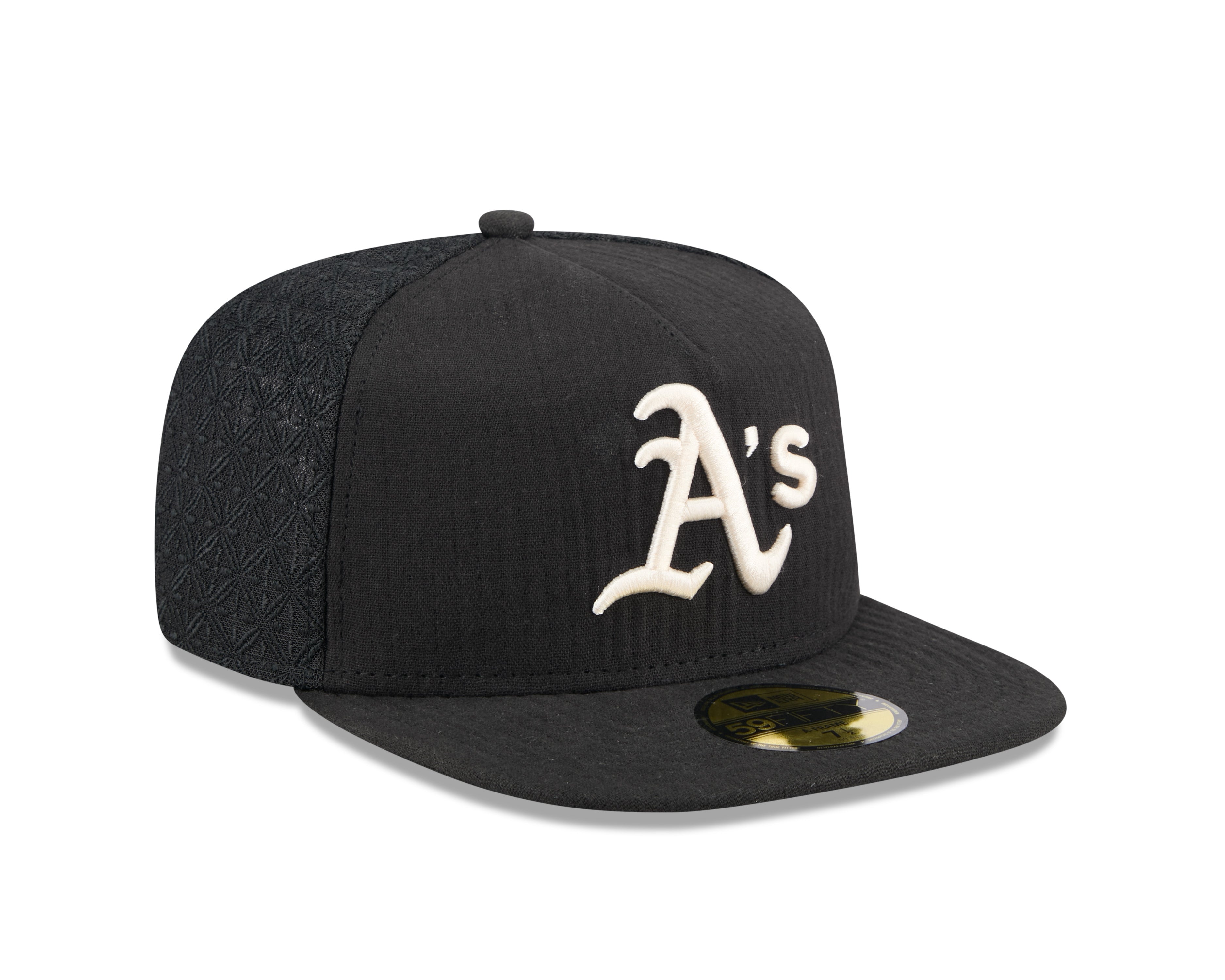 New Era - 59FIFTY Fitted A-Frame Cap - Oakland Athletics - 59FIFTY DAY - Black - Headz Up 