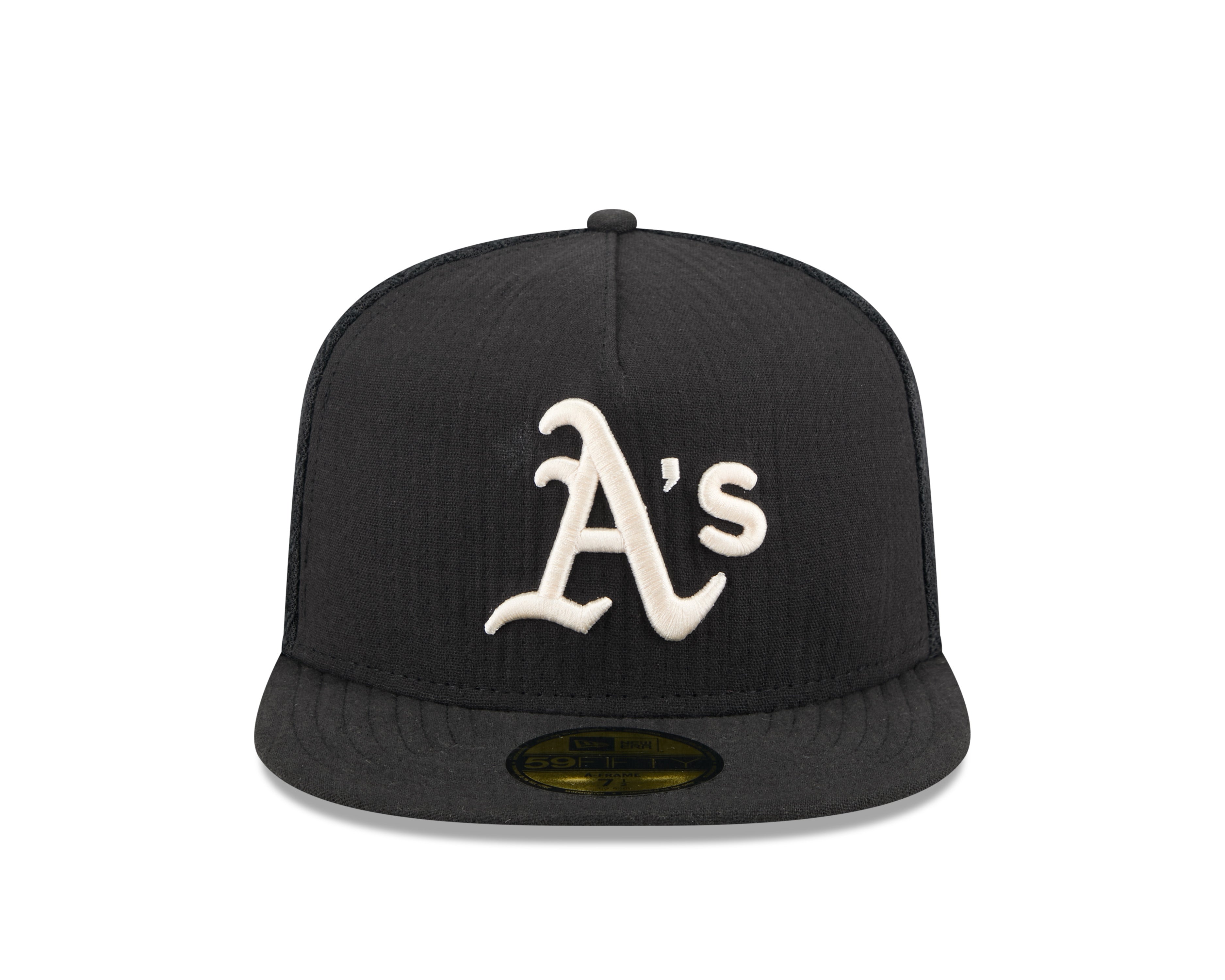 New Era - 59FIFTY Fitted A-Frame Cap - Oakland Athletics - 59FIFTY DAY - Black - Headz Up 