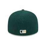 New Era - 59FIFTY Fitted Cap - Oakland Athletics - CHENILLE POP - Dark Green - Headz Up 