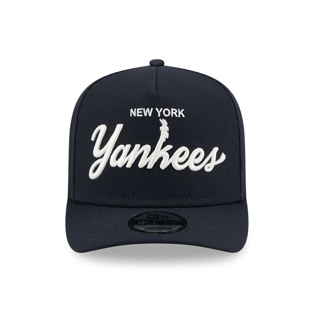 New Era - 9FIFTY A-Frame Snapback - New York Yankees - LOCAL PLAY - Navy - Headz Up 