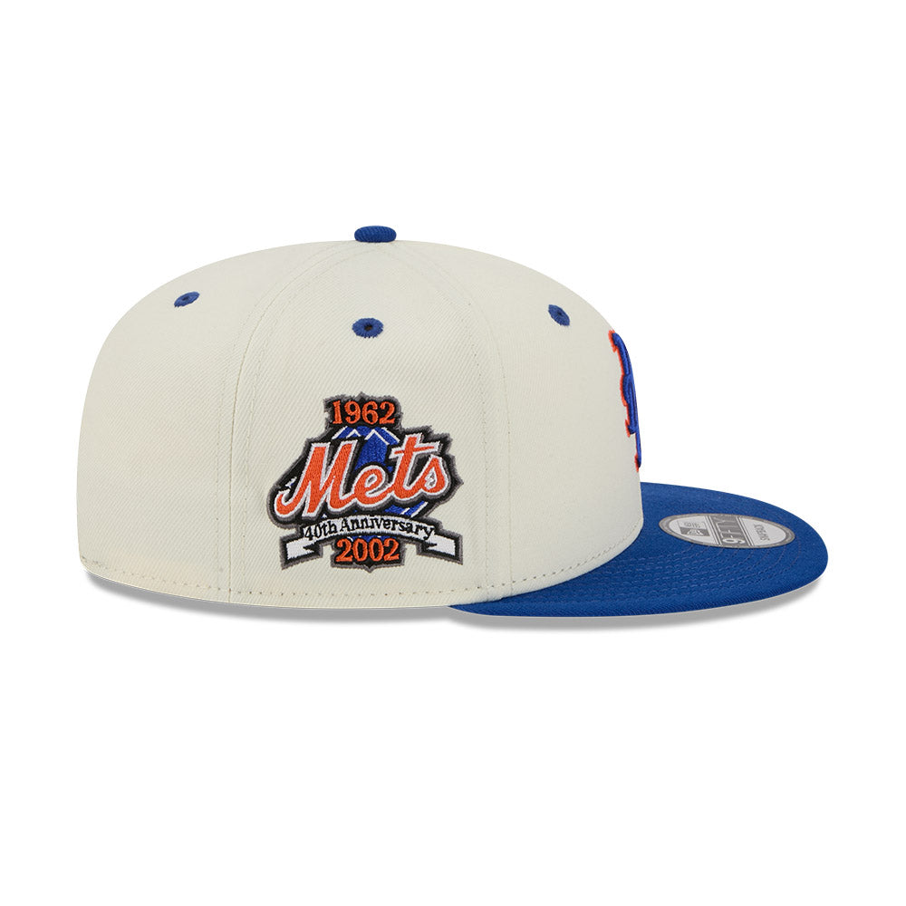 New Era - 9FIFTY Snapback - New York Mets - MASCOT PIN - Chrome/Blue - Headz Up 