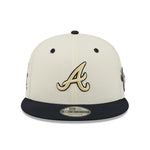New Era - 9FIFTY Snapback - Atlanta Braves - MASCOT PIN - Chrome/Black - Headz Up 