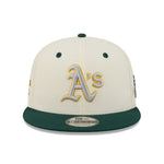 New Era - 9FIFTY Snapback - Oakland Athletics - MASCOT PIN - Chrome/Dark Green - Headz Up 