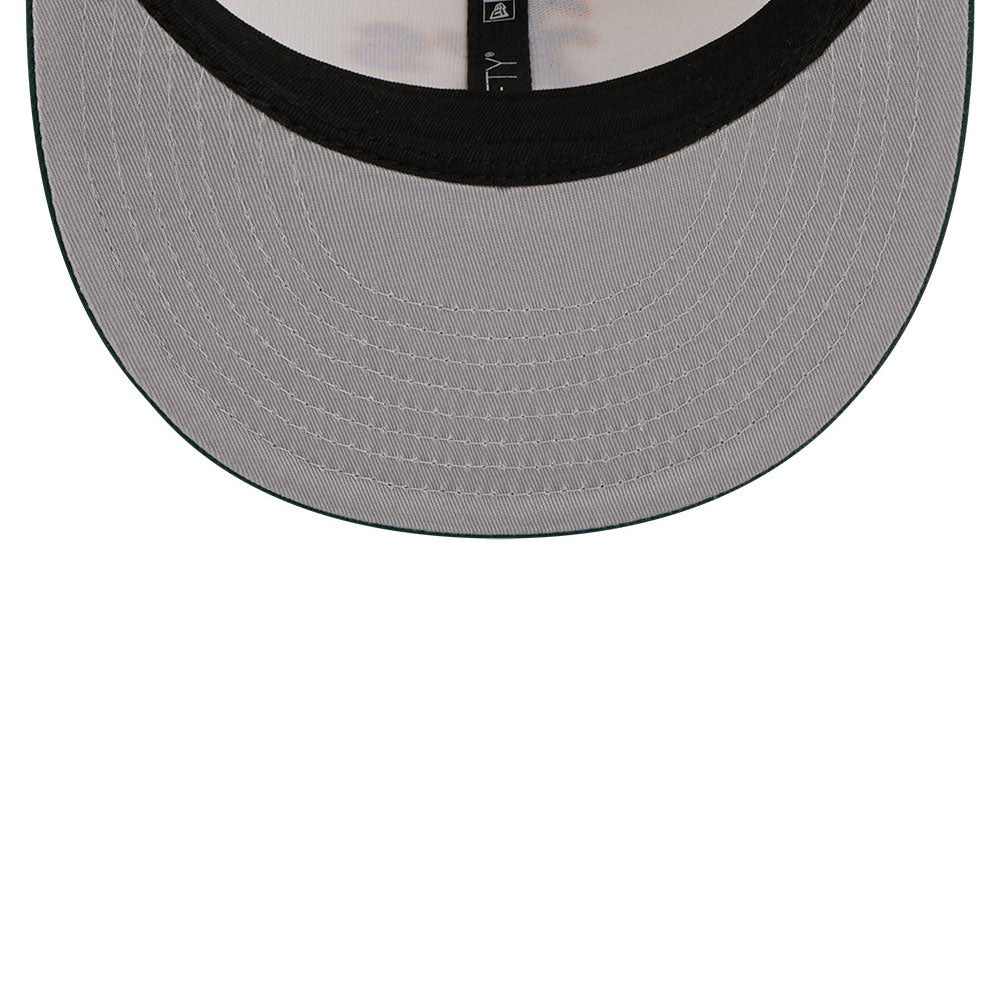 New Era - 9FIFTY Snapback - Oakland Athletics - MASCOT PIN - Chrome/Dark Green - Headz Up 