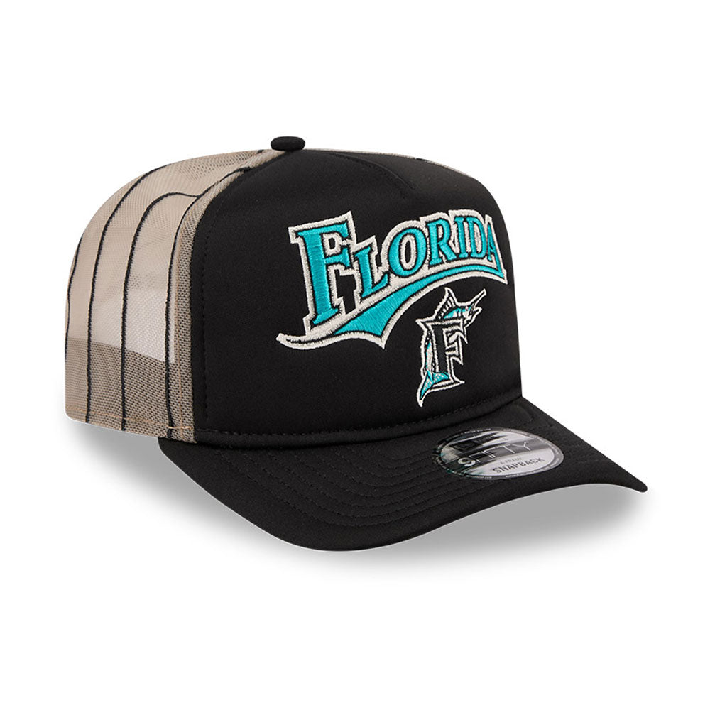 New Era - 9FIFTY A-Frame ARCHED Trucker - Florida Marlins - OTC - Headz Up 