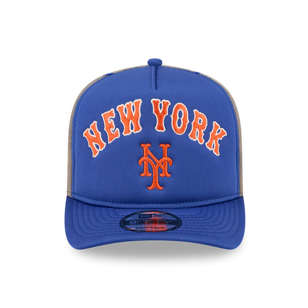 New Era - 9FIFTY A-Frame ARCHED Trucker - New Mets - OTC - Headz Up 